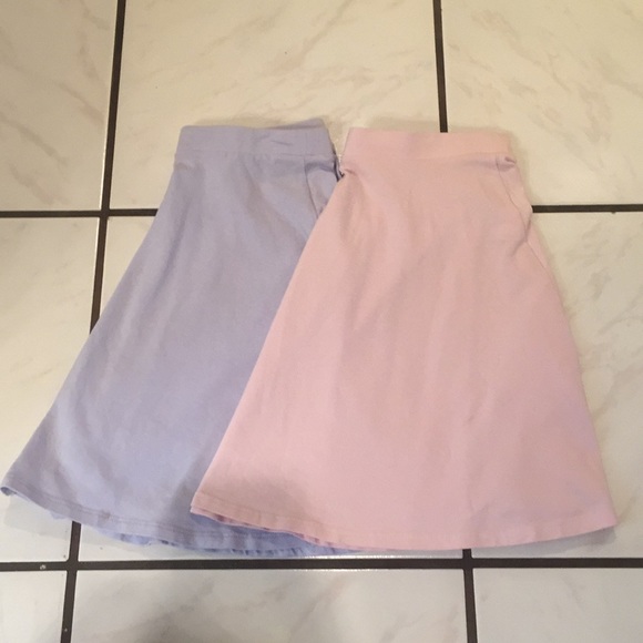 Vintage Dresses & Skirts - pack of two pastel skater skirts